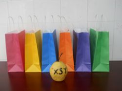 Colorfl Kraft Paper Shopping Bag