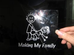 Making My Family Decal Funny Window Sticker