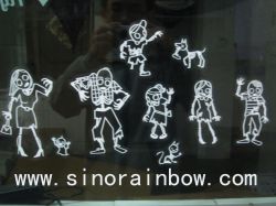  Custom 9 Characters Zombie Family Car Stickers
