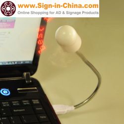 Led Usb Fan Pc Input Message With Data Line