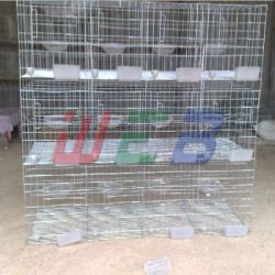 galvanized pigeon cage