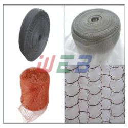 Knitted wire mesh for air filtration and shielding