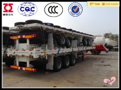 Flat Platform tri-axle Semi Trailer/flat