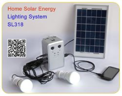 Home Solar Lighting: Sl318 (solar Energy, Ac Free)