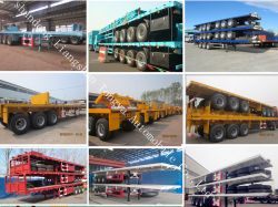 Flat Platform tri-axle Semi Trailer/flat