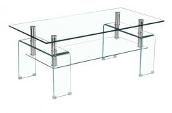 Tempered Bent Glass Coffee Table Glass Furniture