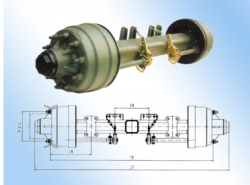 American Type Outboard Axles For Trailer