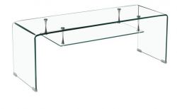 Bent Glass Tv Stand For Glass Furniture