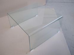 Bent Glass Coffee Table For Glass Furniture