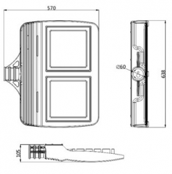 LED STREET LIGHT-128/98pcs led