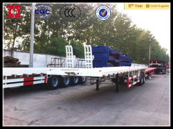 Flat Platform tri-axle Semi Trailer/flat