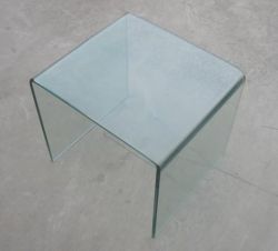 Bent Glass Coffee Table For Glass Furniture