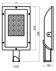 LED STREET LIGHT-48PCS led