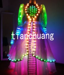 Medieval Women Dance Led Light Costume