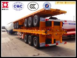 Flat Platform tri-axle Semi Trailer/flat