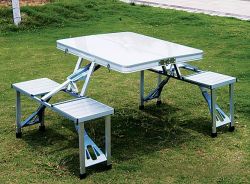 Picnic Time Portable Folding Table With Aluminium 