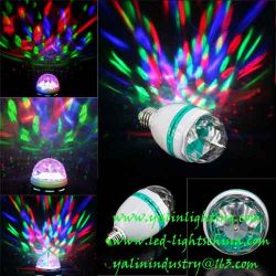 Rotating Rgb Led Bulb Light, E27 Disco 3w Lighting