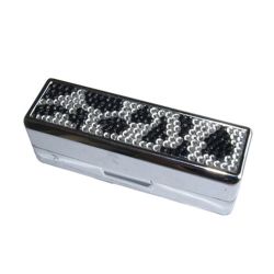 Leopard Crystal Rhinestone Lipstick Case