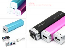 Candy Color Li-ion Battery Perfume Power Bank 2000