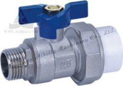 brass ball valve with nickel-plated