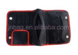 Collapsible cosmetic bags with compartments 