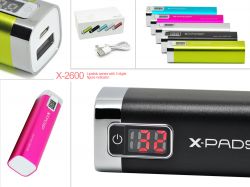 Hotest Sale! 2600mah Portable Colorful Power Bank 