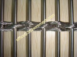 Decorative Metal Cable Rod Woven Mesh 