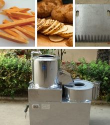 potato peeling and slicing machine 