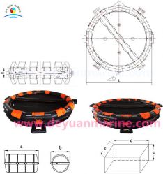 65 Person Marine Inflatable Liferaft