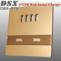 4usb Wall Socket With 4 Usb Ports Output 5v3a