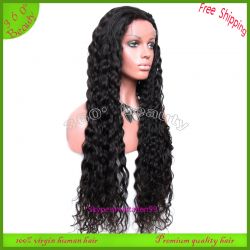 Virgin Brazilian Hair Deep Wave Full Lace Wigs