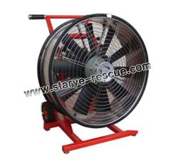 Firefighting water drive smoke ventilator