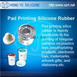 Pad printing silicone rubber