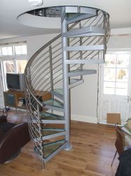 Oak Wood Spiral Staircase