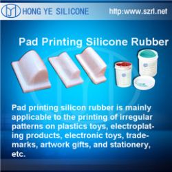 Pad printing silicone rubber