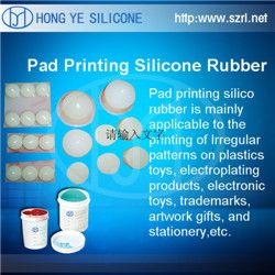 Pad printing silicone rubber