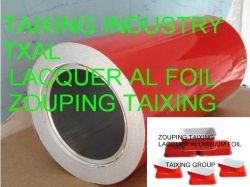 red lacquer aluminium foil material 