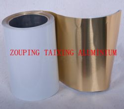 white lacquered aluminium foil material 