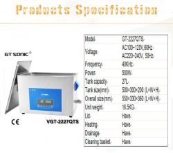 ULTRASONIC CLEANER FOR MOTHERBOARD CLEANING 27L