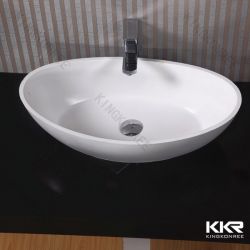 Custom Size Rtificial Marble Stone Wash Basin 