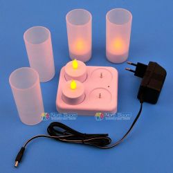 4pcs  Led Rechargeable Candle