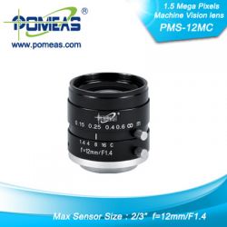 2/3\"1.5mp Fl12.3mm  Machine Vision Lens