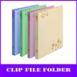 Fashion Flowers A4 Pp File Folder (with Clip And B