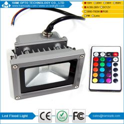 IP65 remote control 10w rgb led flood light