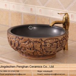 Jingdezhen Double-layer Curved Ceramic Sink