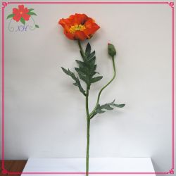 Red Color Decoration Artificial Poppy Flower Whole