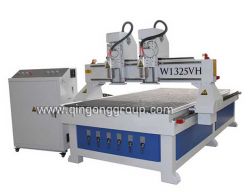 Two Heads Wood Working Cnc Router Machine