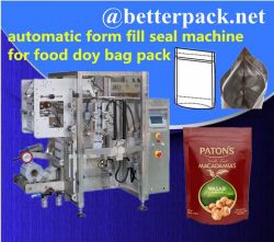 Doy Bag Form Fill Seal Machine With Zipper 