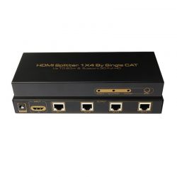 1 X 4 Hdmi To Single Cat6 Splitter Extender