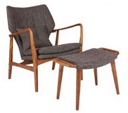 Arne Vodder Armchair and Stool  